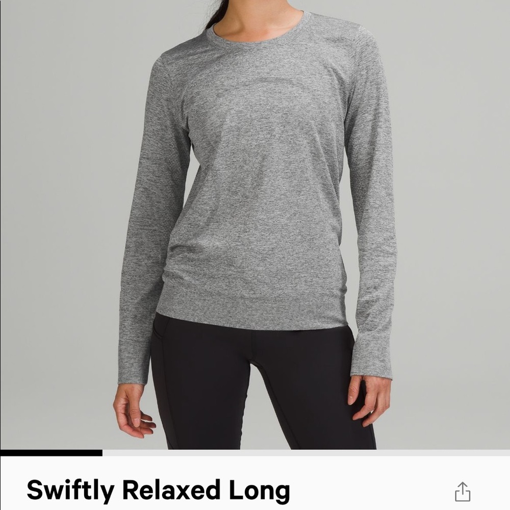 Siftly relaxed long sleeve race length